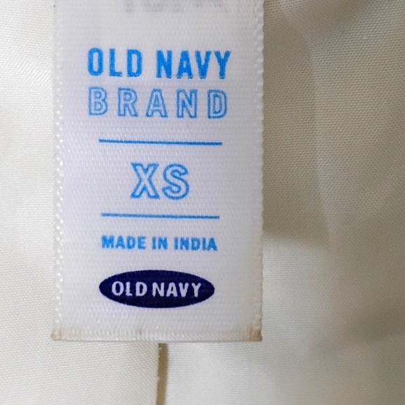 Vintage Y2K Old Navy Houndstooth Blazer XS Green White Lined 3-Button - Picture 7 of 9